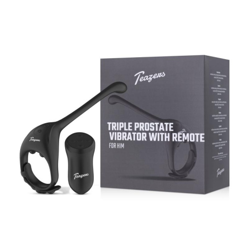 Teazers - Triple Prostate Vibrator - Black photo