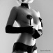Bijoux Indiscrets - Burlesque 乳头遮罩 - 黑色 照片-4