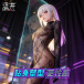 Drywell - C16 Anime Floral Bodystocking - Black photo-7