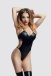 Glossy - Reina Wetlook Bodysuit - Black - S 照片-4