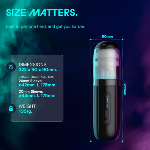 KAOTIK - The Shockwave 抽插式智能飞机杯 - 黑色 照片