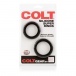 CEN - Colt 矽胶阴茎环 2件装 - 黑色 照片-7
