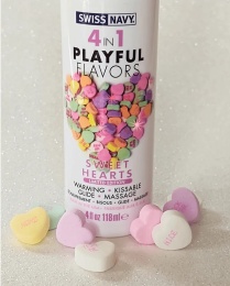 Swiss Navy - Playful Flavors 4 in 1 Sweet Hearts LE - 118ml photo