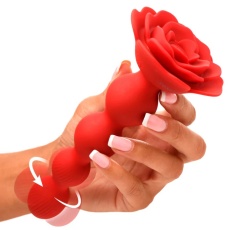 Bloomgasm - 10X Rose Twirl Vibro Beads - Red photo