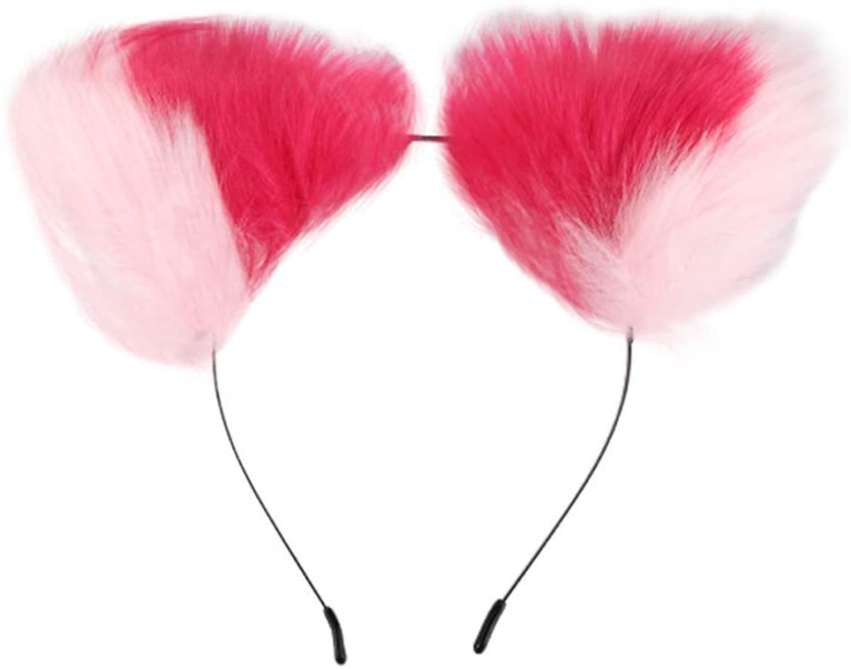 MT - Screwed Tail Plug with Cat Ears - Pink photo