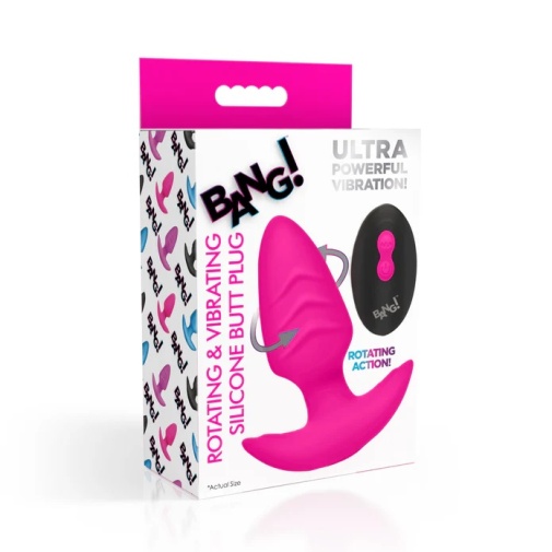 Bang! - Rotating Vibro Plug - Pink photo