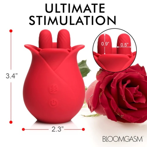 Bloomgasm - Rose Fondle 陰蒂刺激器 - 紅色 照片