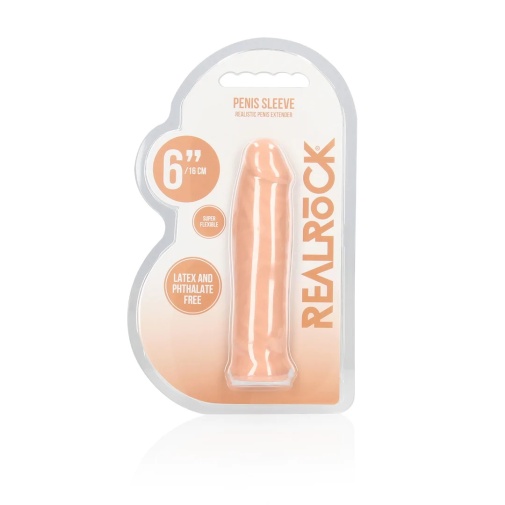 RealRock - Penis Sleeve 6" - Flesh photo